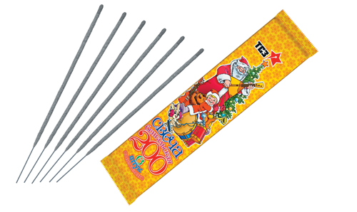  Бенгальские свечи 6 шт 200 мм в пакете  в Великих Луках