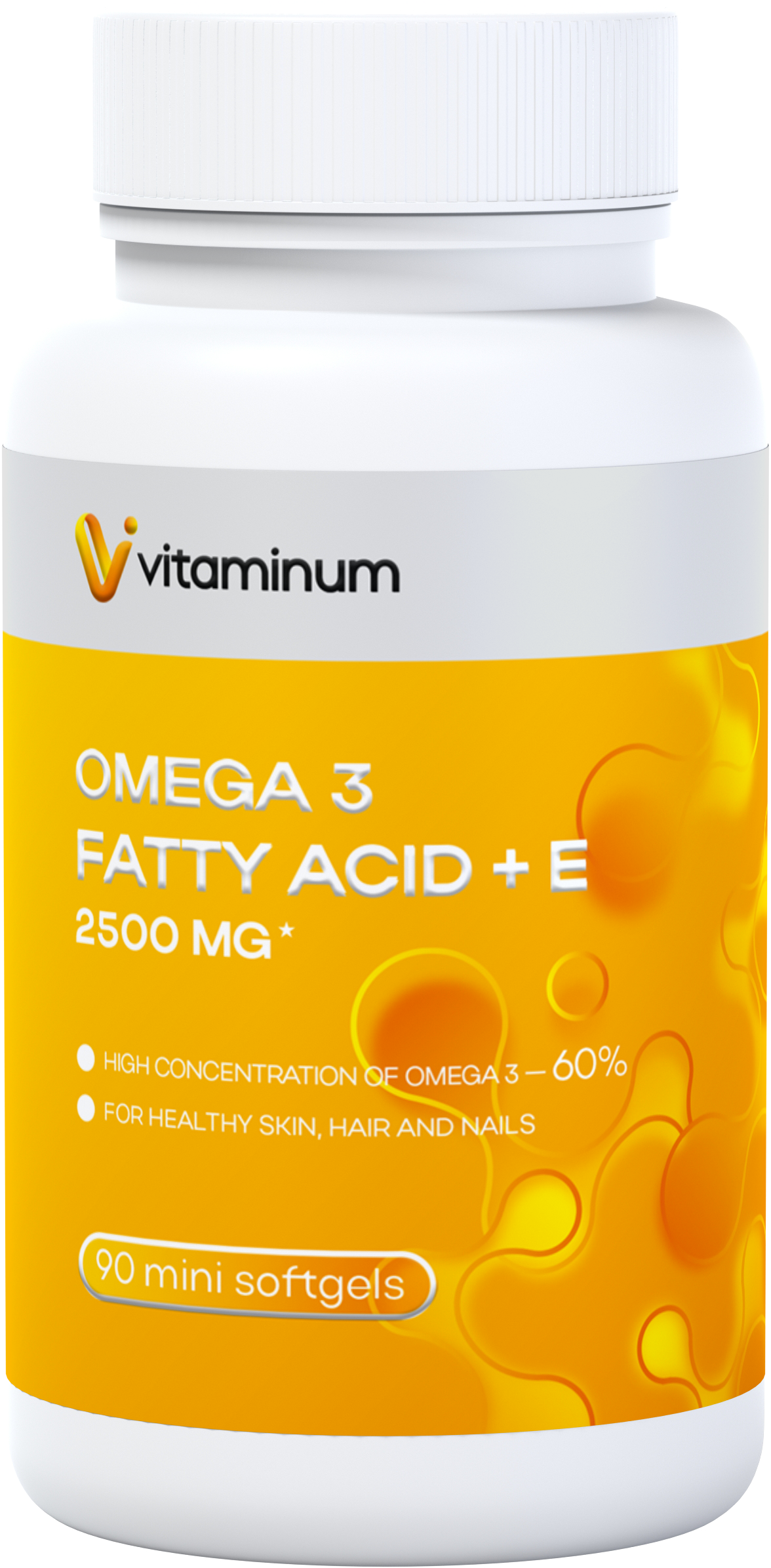  Vitaminum ОМЕГА 3 60% + витамин Е (2500 MG*) 90 капсул 700 мг   в Великих Луках